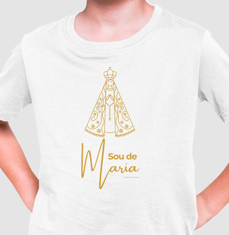 Camiseta Infantil Sou de Maria