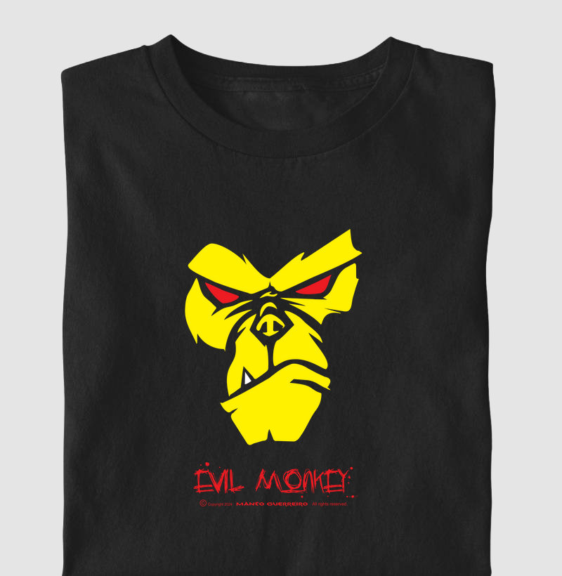Estampa BAD MONKEY Preta Masculina