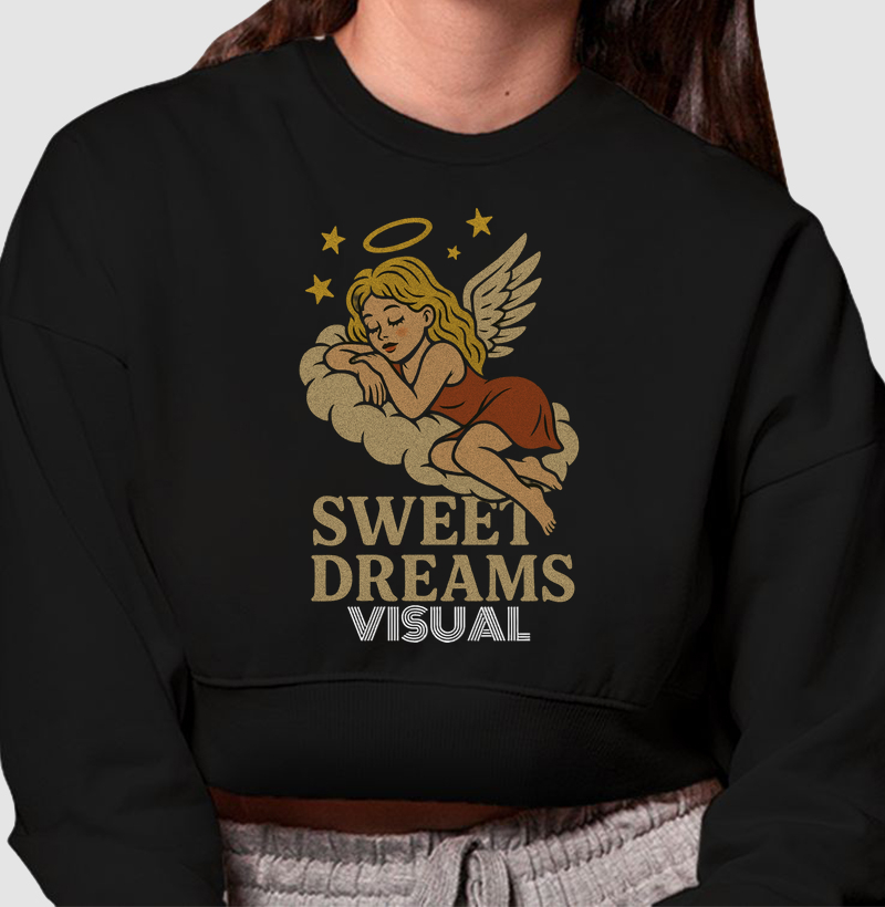 Cropped Moletom Sweet Dreams - Visual