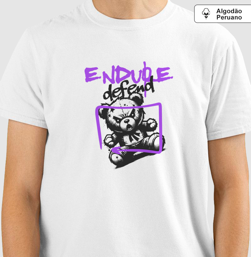 Endure & Defend: Camiseta em Algodão Peruano - Resiliência com Atitude