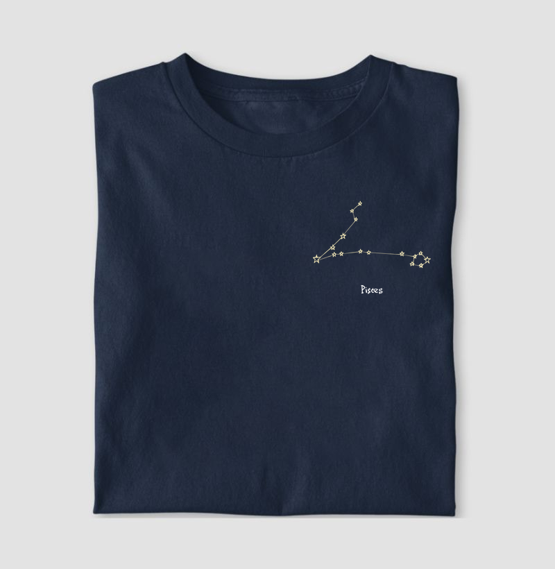 Camiseta PEIXES - CONSTELAÇÕES