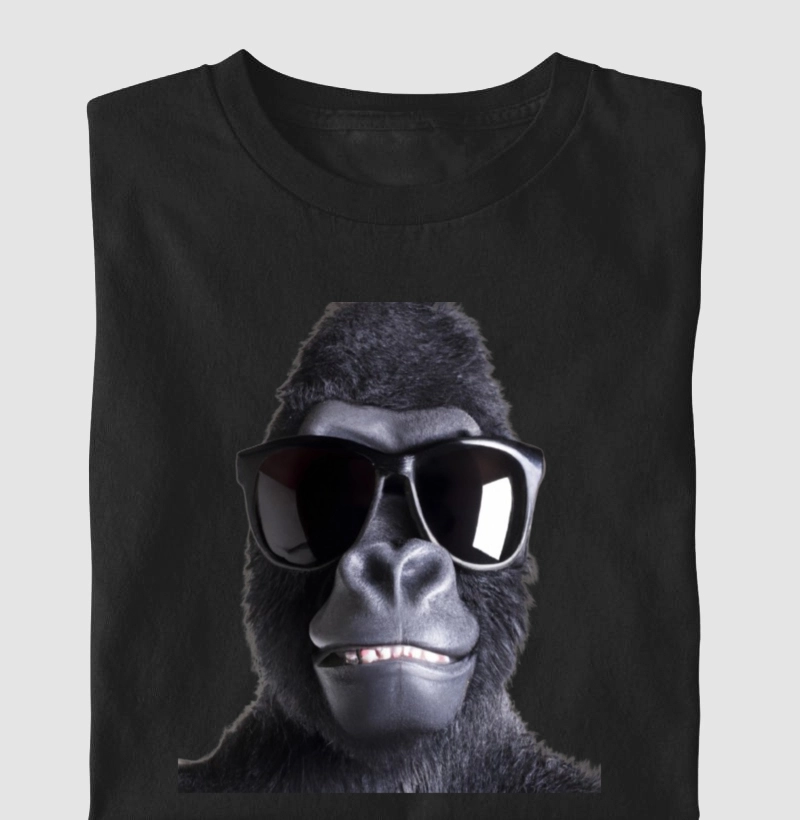 Camiseta Gorila sorrisão de óculos escuros 