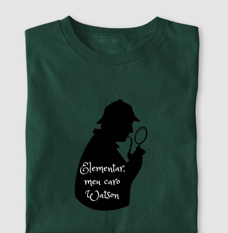 Camiseta Elementar, Meu Caro Watson