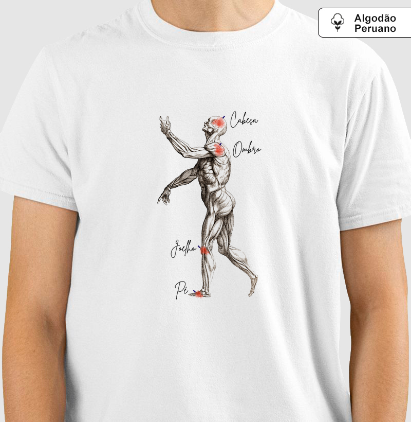 Camiseta "Cabeça, Ombro, Joelho e Pé"