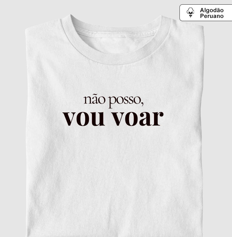 Não posso, vou voar