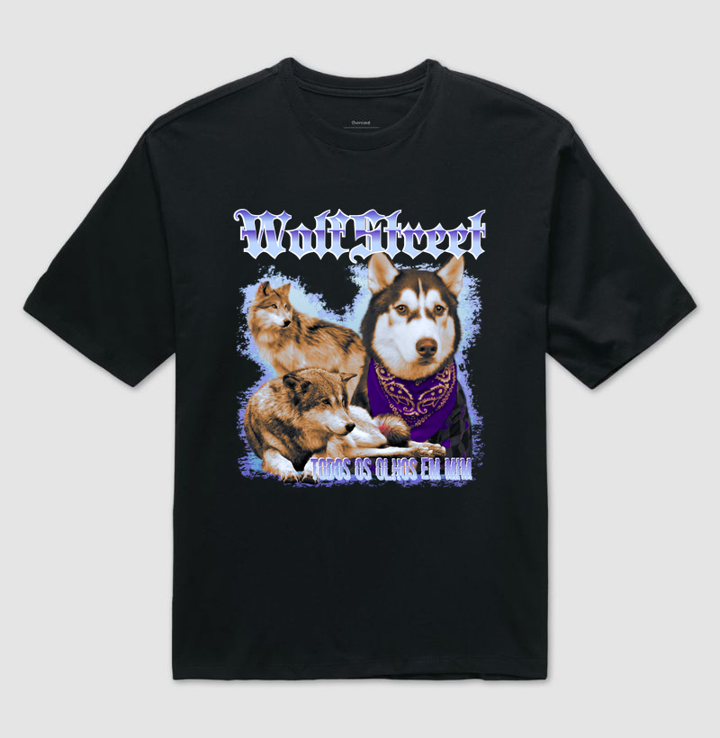Camiseta Wolf Bootleg 100%Algodão 03