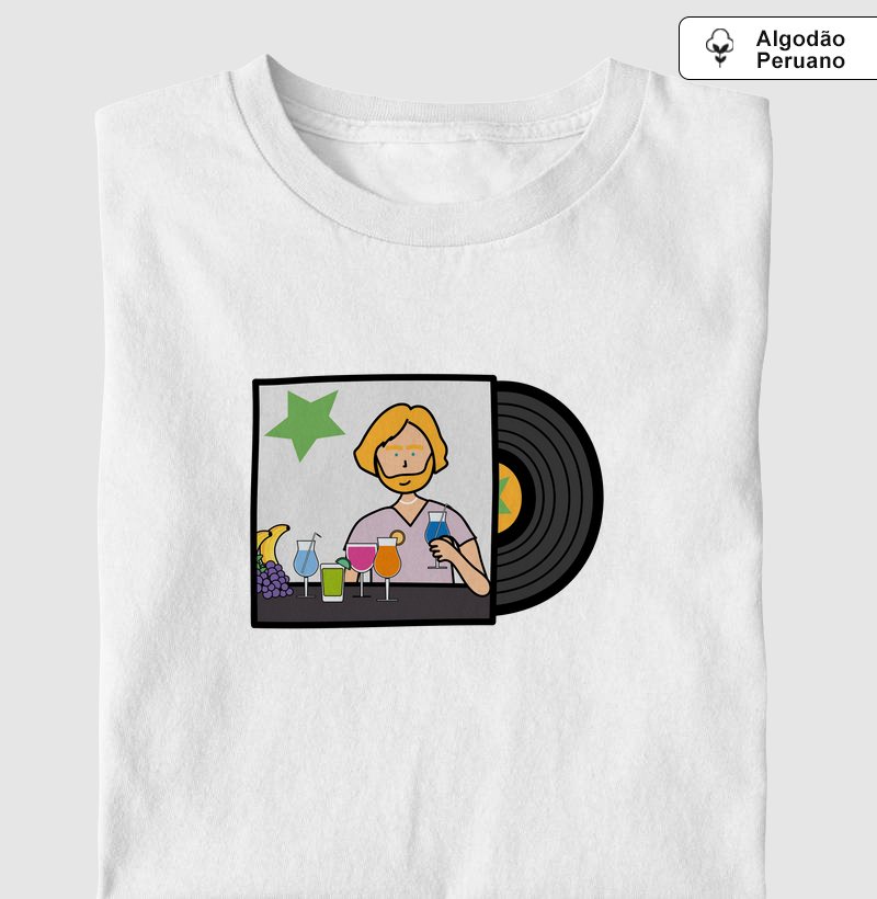 Camiseta Algodão Peruano Inspiração Marcos Valle