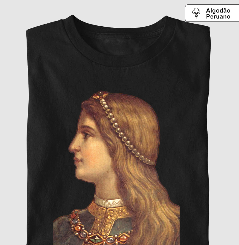 Camiseta de Algodão Peruano Inês de Castro, a Rainha Póstuma de Portugal (século XIV)