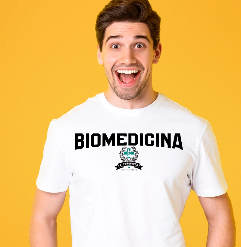 Camiseta Biomedicina Premium Conquista - masculina