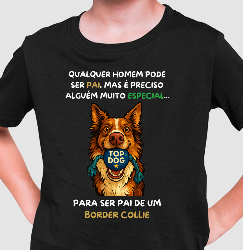 Pai de border collie é especial