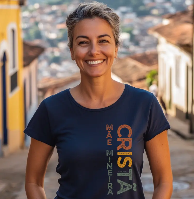 Mãe. Mineira. Cristã. - 100% Algodão Peruano