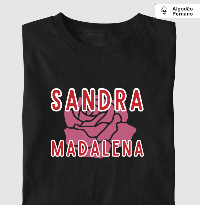 Camiseta Sandra Rosa Madalena Pima