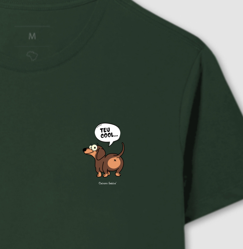 Camiseta Cachorro Salsicha - teu cool bolso