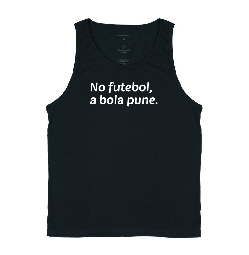 No futebol, a bola pune