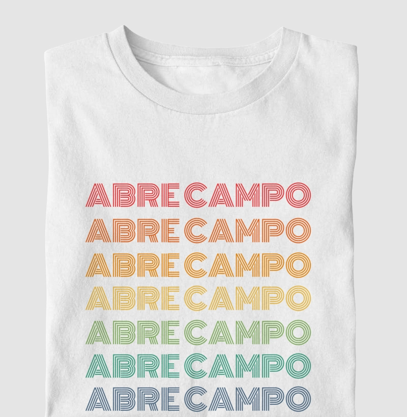 Abre Campo Letreiro Retrô