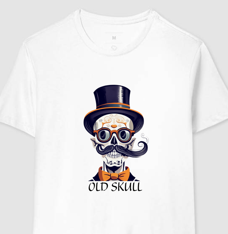 Camiseta Old Skull - Qualidade Reserva