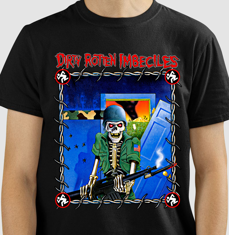 DIRTY ROTTEN INBECILES - Camiseta exclusiva