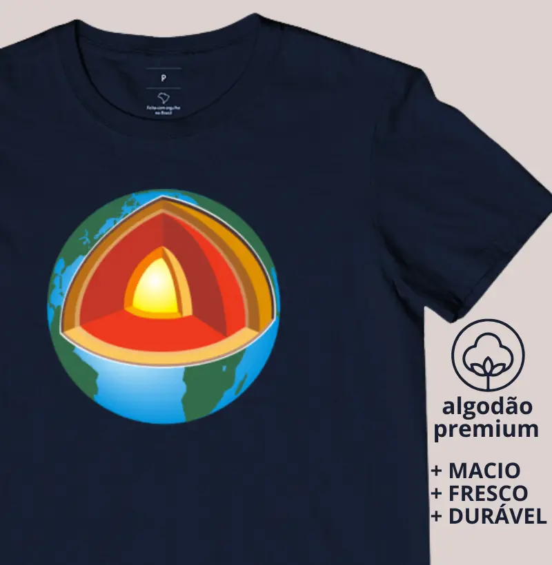 Camiseta Núcleo da Terra