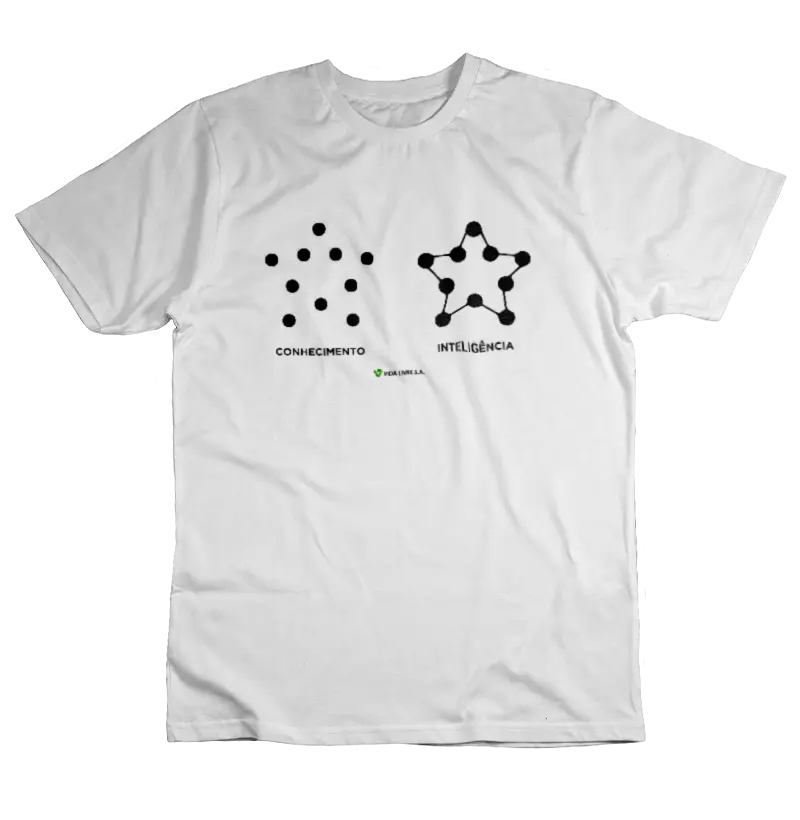 Camiseta Vida Livre S.A. Conhecimento x Inteligência
