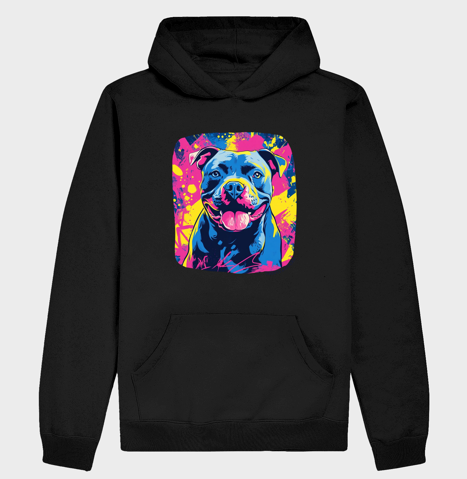PIT BULL AZUL NEON