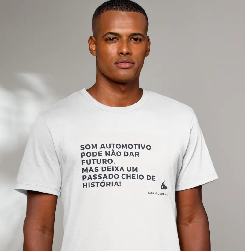 Camiseta som automotivo