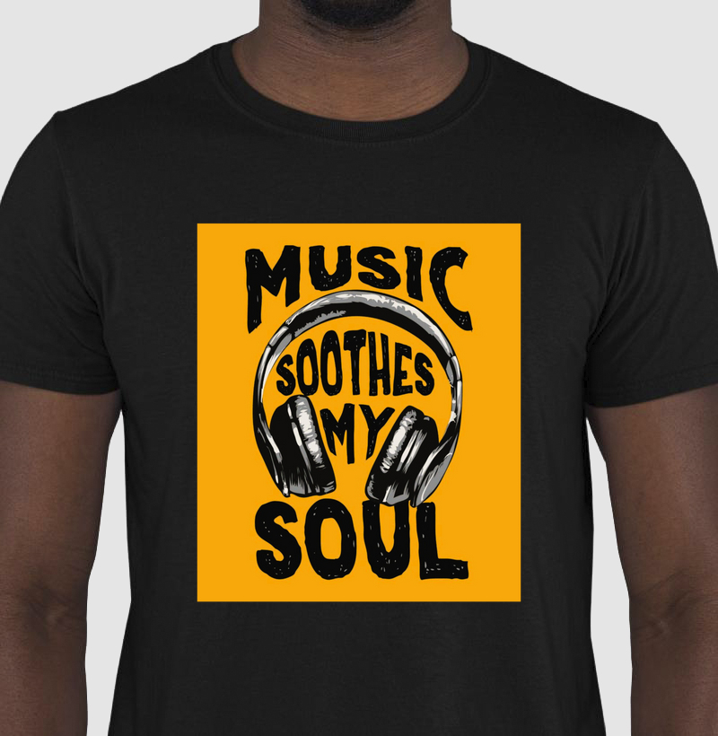 Camiseta música acalma minha alma