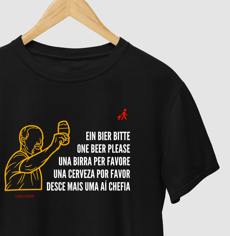 Peço cerveja em vários idiomas