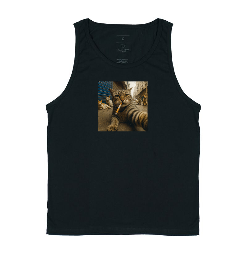 Gato Gangster Fumando