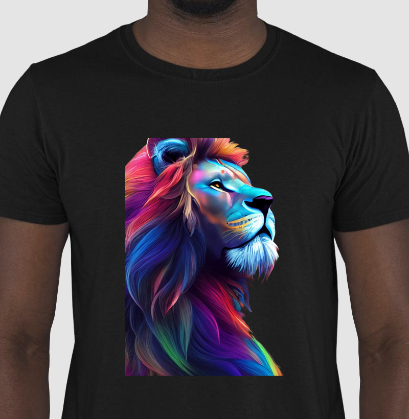 Camiseta Retrato de leao