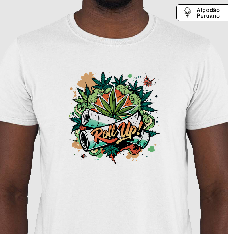 Camiseta Algodão Peruano Roll Up!