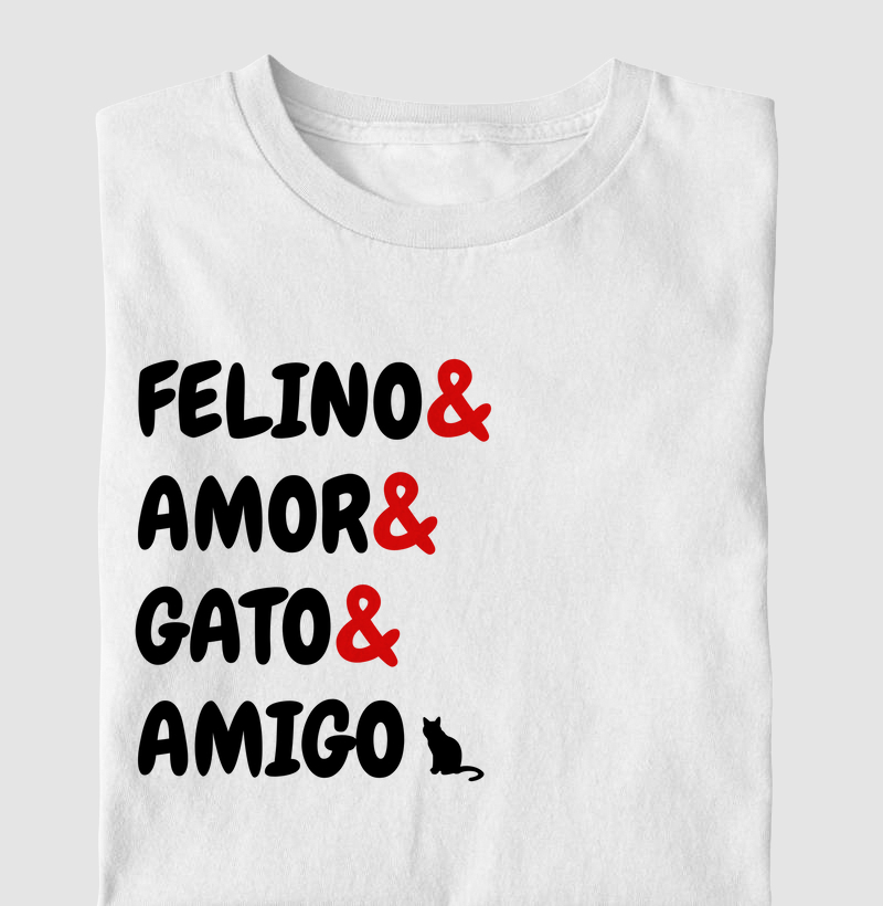 Camiseta jogo de palavras gato
