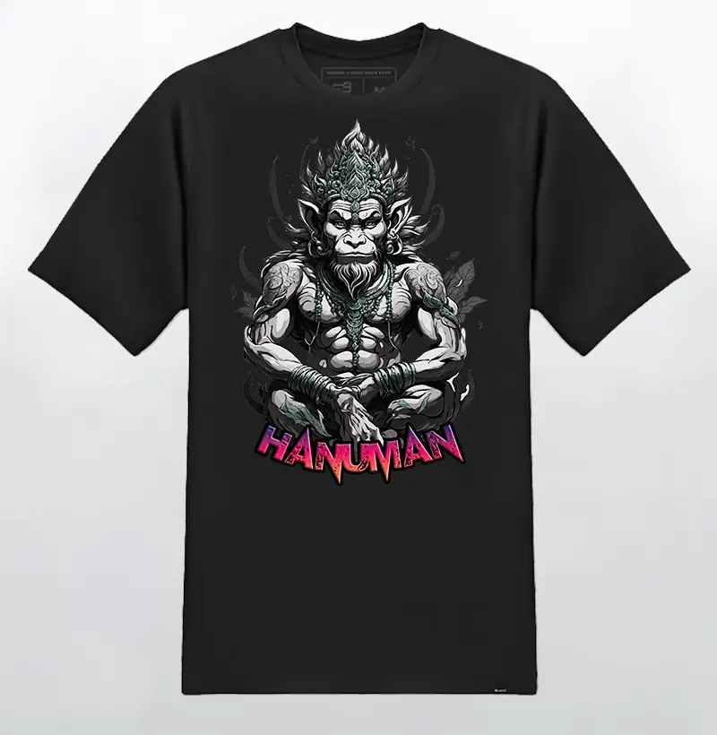 Camiseta Hanuman - PRETA