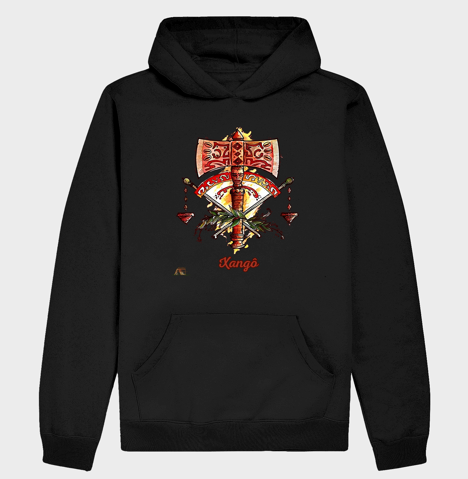 Camiseta Aruanda ê Armas de Xangô Justiça e Realeza em 100% Algodão