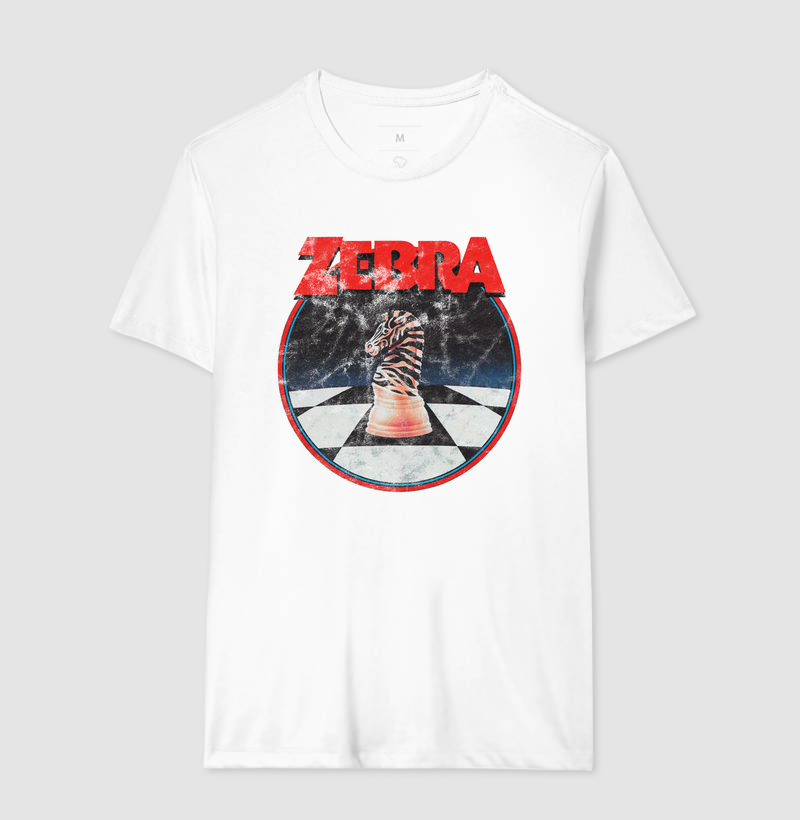 Camiseta Zebra (Branca e Cinza)