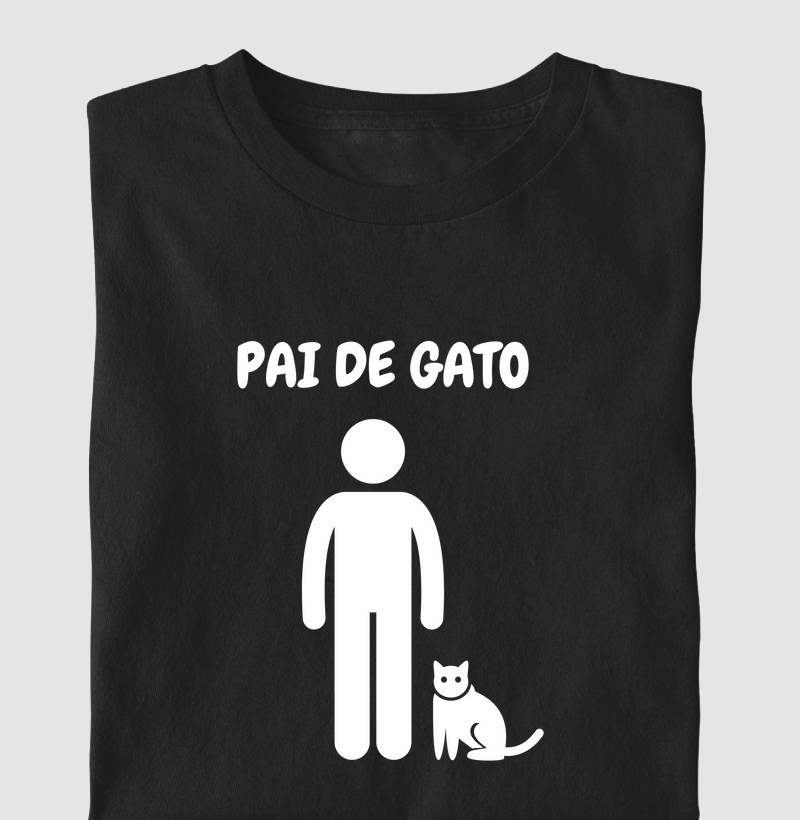 Camiseta Pai de Gato 2 Miau 