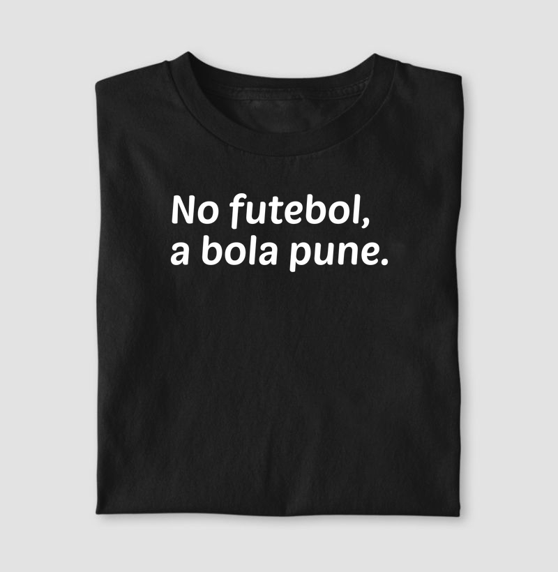 No futebol, a bola pune
