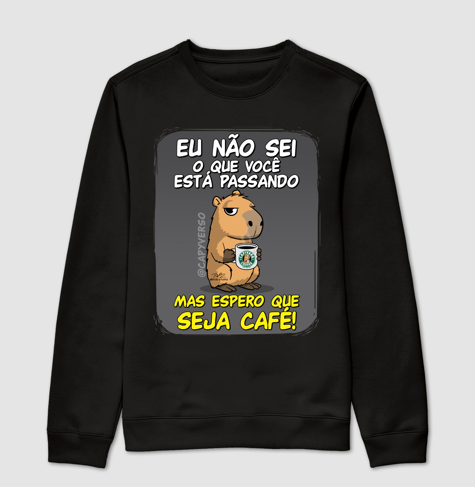Camiseta Capivara Seja Café