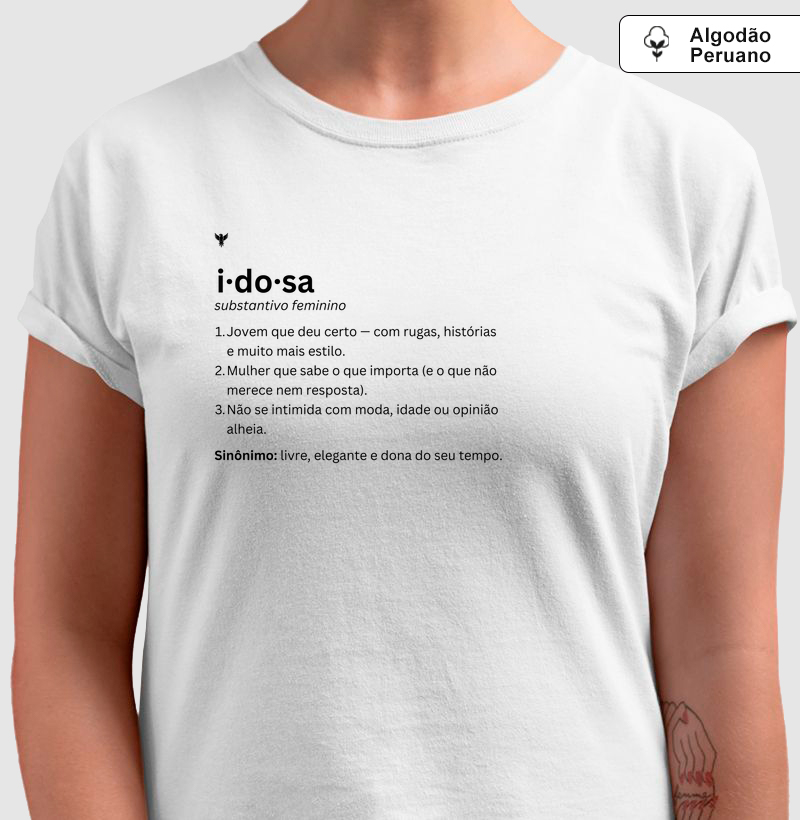 Dicionário: idosa