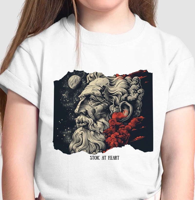 Camiseta Infantil Stoic at heart