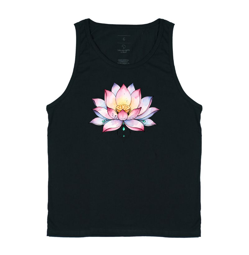 Flor de Lótus - Aquarela