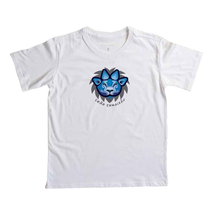 Camiseta Infantil Camaleão Signos - Leão