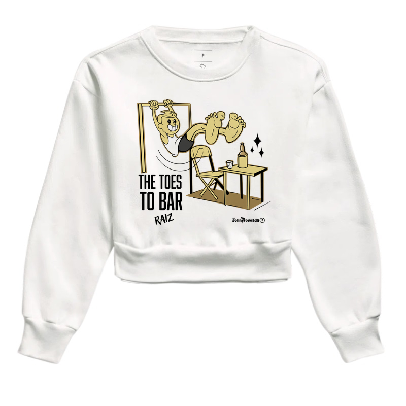 Cropped moletom The Toes to Bar Raiz 