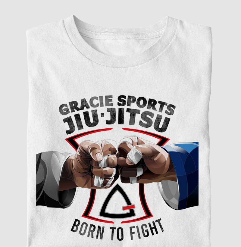 Born to Fight Branca e Cinza