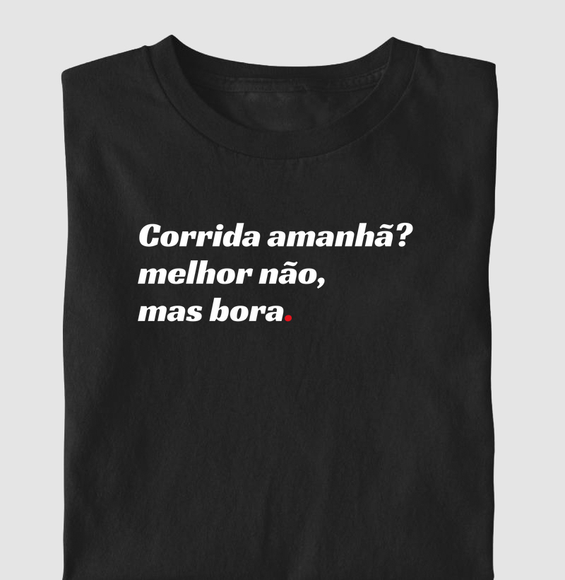 Corrida amanhã?