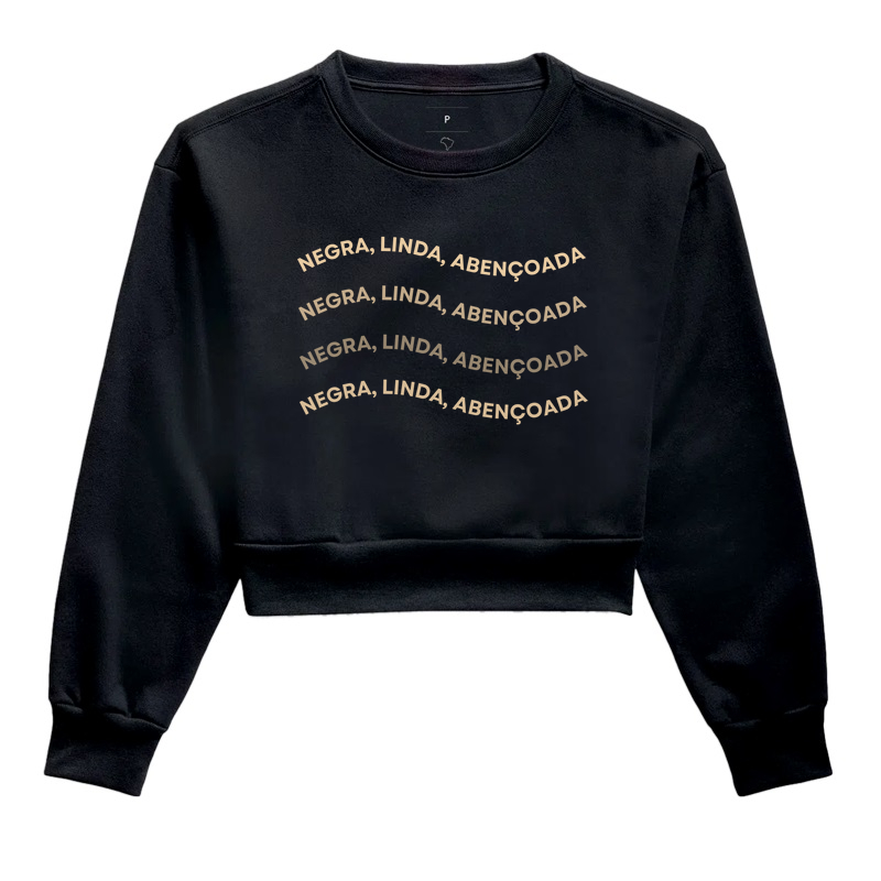 Camiseta Original Negra, Linda, Abençoada