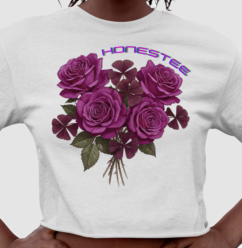 HONESTEE ROSA ROXA Cropped