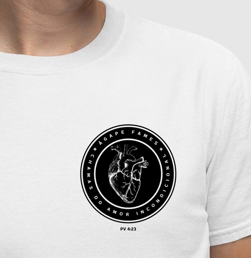 Camiseta Ágape flames - Chamas do Amor Incondicional