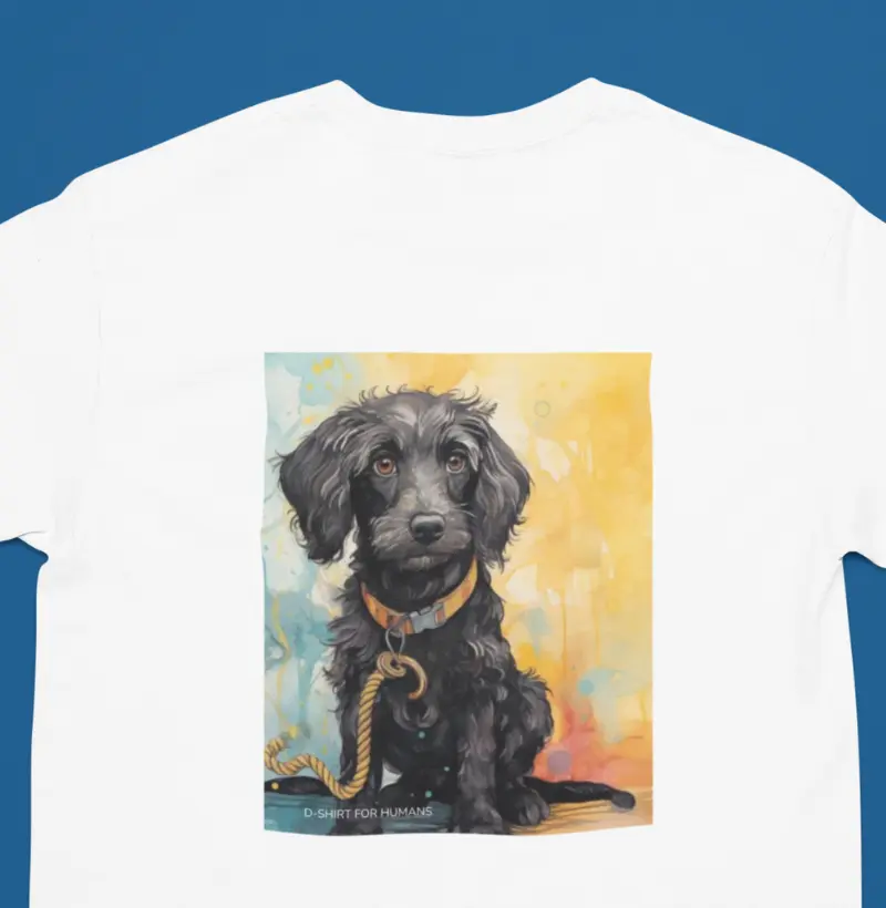 Premium - Dog preto aquarela