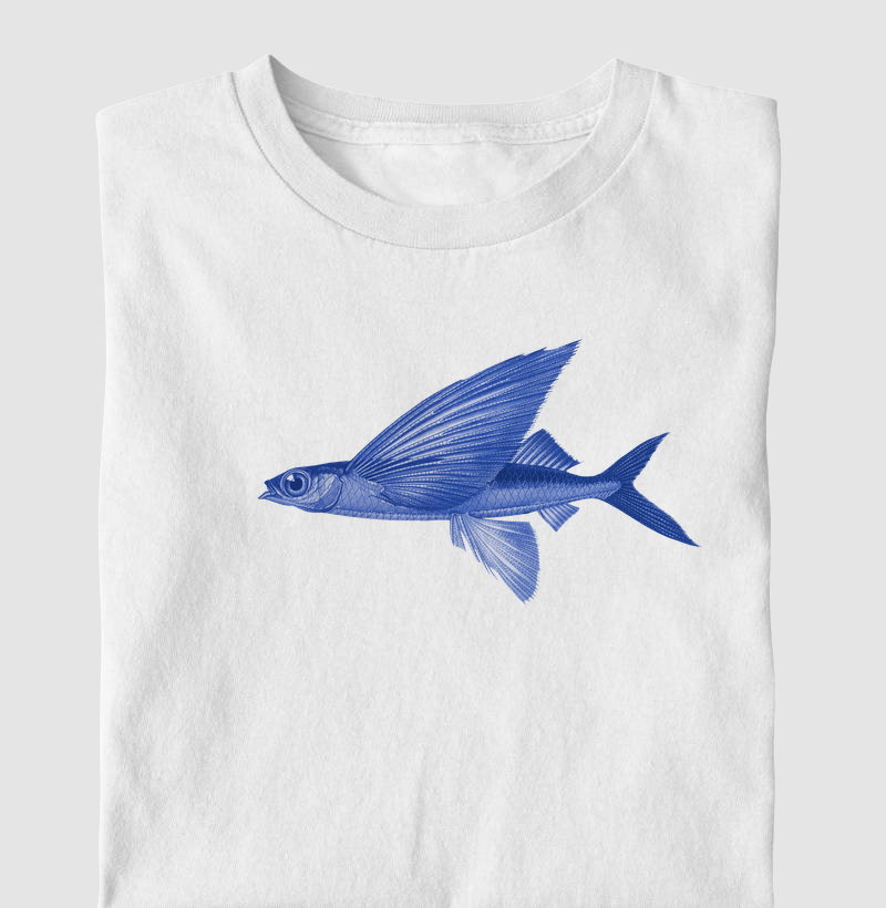 Blue flying fish