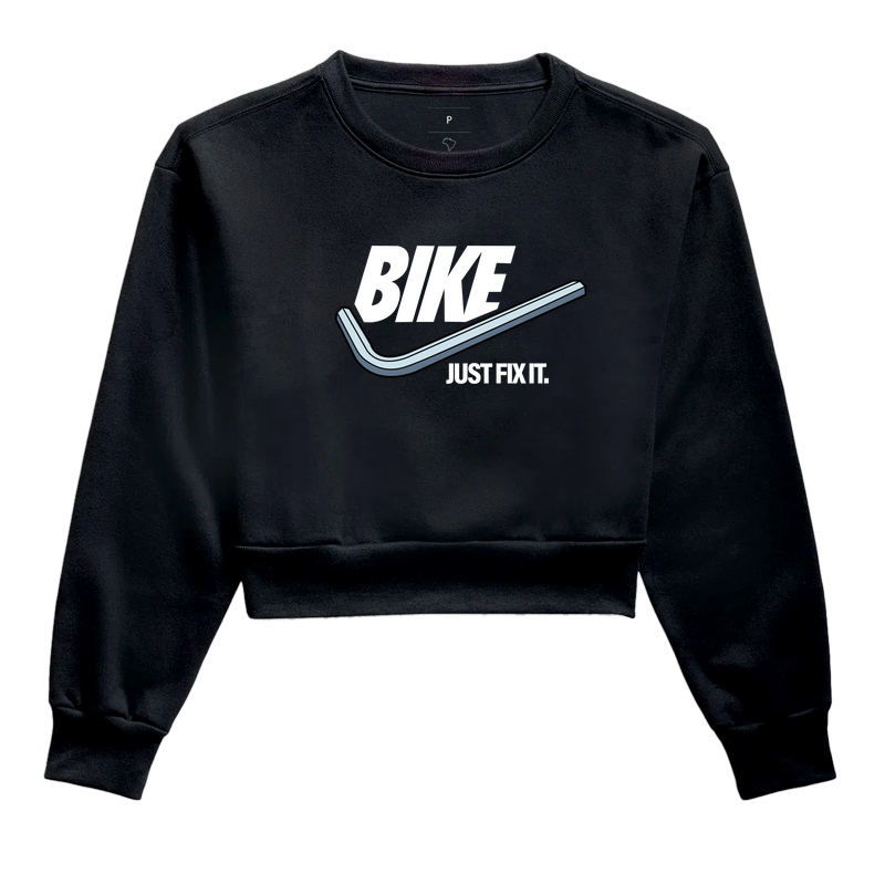 Cropped Moletom Just Fix It Bike - GoodTrail